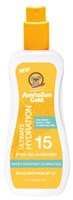 Australian Gold Spf#15 Spray Gel Ultimate Hydration 8oz (12195)<br><br><span style="color:#FF0101"><b>12 or More=Unit Price $7.96</b></span style><br>Case Pack Info: 6 Units