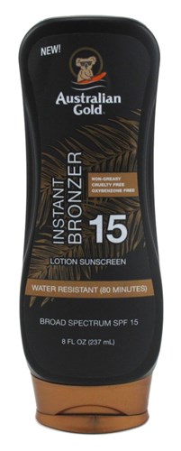 Australian Gold Spf#15 Lotion With Instant Bronzer 8oz (12212)<br><br><span style="color:#FF0101"><b>12 or More=Unit Price $7.89</b></span style><br>Case Pack Info: 6 Units