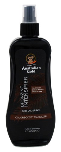 Australian Gold Intensifier Bronzing Dry Oil Spray 8oz (12236)<br><br><span style="color:#FF0101"><b>12 or More=Unit Price $7.80</b></span style><br>Case Pack Info: 6 Units