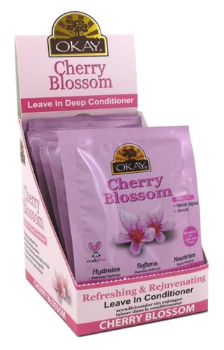 Okay Leave-In Deep Cond Pks Cherry Blossom (12 Pieces) (12380)<br><br><br>Case Pack Info: 6 Units