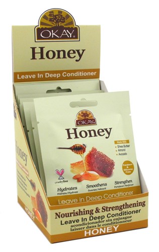 Okay Leave-In Deep Cond Pks Honey (12 Pieces) (12387)<br><br><br>Case Pack Info: 6 Units