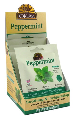 Okay Leave-In Deep Cond Pks Peppermint (12 Pieces) (12391)<br><br><br>Case Pack Info: 6 Units