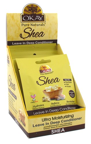 Okay Leave-In Deep Cond Pks Shea (12 Pieces) (12393)<br><br><br>Case Pack Info: 6 Units