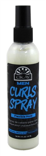 Okay Men Curls Spray Flexible Hold 4oz Pump (12412)<br><br><br>Case Pack Info: 12 Units