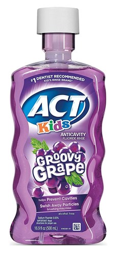 Act Kids Fluoride Rinse Groovy Grape 16.9oz (12998)<br><br><br>Case Pack Info: 24 Units