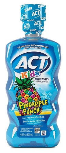 Act Kids Fluoride Rinse Pineapple Punch 16.9oz (12999)<br><br><br>Case Pack Info: 24 Units