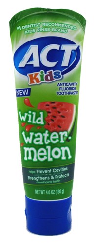 Act Kids Toothpaste Wild Watermelon 4.6oz (13001)<br><br><br>Case Pack Info: 24 Units