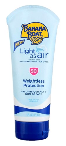 Banana Boat Spf#50+ Light As Air Weightless Lotion 6oz (13056)<br><br><span style="color:#FF0101"><b>12 or More=Unit Price $9.47</b></span style><br>Case Pack Info: 12 Units