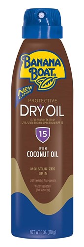 Banana Boat Spf#15 Dry Oil With Coconut Oil Spray 6oz (13057)<br><br><span style="color:#FF0101"><b>12 or More=Unit Price $9.32</b></span style><br>Case Pack Info: 12 Units