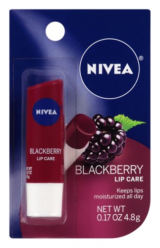 Nivea Lip Care Blackberry 0.17oz Carded (6 Pieces) (13592)<br><br><br>Case Pack Info: 8 Units