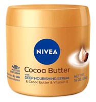 Nivea Body Cream Cocoa Butter Deep Nourishing Serum 16oz Jar (13604)<br><br><br>Case Pack Info: 12 Units