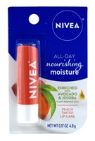 Nivea Lip Care Peach Tinted 0.17oz Carded (6 Pieces) (13609)<br><br><br>Case Pack Info: 8 Units