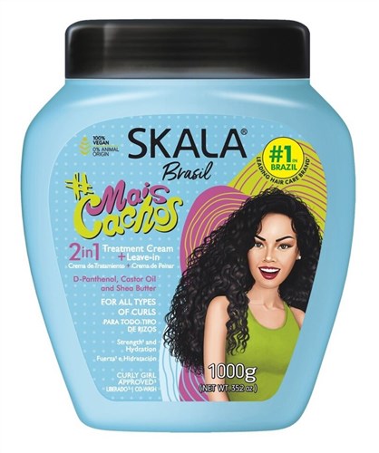 Skala Mais Cachos 2-In-1 Leave -In Treatment Cream 35.2oz (13636)<br><br><br>Case Pack Info: 6 Units