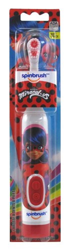 Spinbrush Powered Toothbrush Miraculous Soft (13686)<br><br><br>Case Pack Info: 24 Units