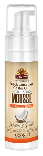 Okay Mousse Flexible Hold Coconut Moisture & Shine 7.5oz (13860)<br> <span style="color:#FF0101">(ON SPECIAL 18% OFF)</span style><br><span style="color:#FF0101"><b>3 or More=Special Unit Price $4.99</b></span style><br>Case Pack Info: 12 Units