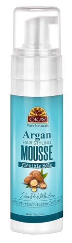 Okay Mousse Extra Hold Argan 7.5oz (13864)<br><br><br>Case Pack Info: 12 Units