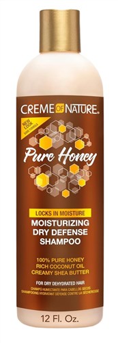 Creme Of Nature Pure Honey Shampoo 12oz (Dry Defense) (14212)<br><br><br>Case Pack Info: 12 Units