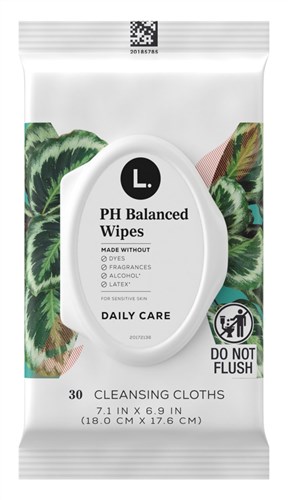 L. Wipes Ph Balanced 30 Count (14375)<br><br><br>Case Pack Info: 8 Units