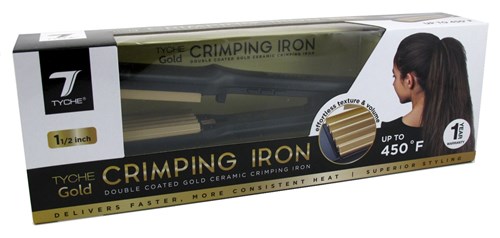 Tyche Gold Crimping Iron 1-1/2 Inch (14390)<br><br><br>Case Pack Info: 24 Units