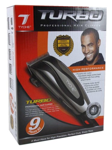 Tyche Turbo Hair Clipper 9 Piece Kit (14392)<br><br><br>Case Pack Info: 6 Units