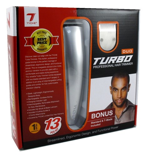 Tyche Turbo Hair Clipper Duo 13 Piece Kit (14394)<br><br><br>Case Pack Info: 12 Units