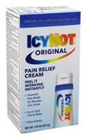 Icy Hot Pain Relieving Cream 1.25oz Original (15114)<br><br><span style="color:#FF0101"><b>12 or More=Unit Price $3.33</b></span style><br>Case Pack Info: 24 Units