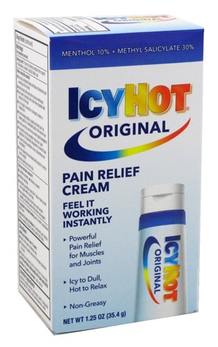 Icy Hot Pain Relieving Cream 1.25oz Original (15114)<br><br><span style="color:#FF0101"><b>12 or More=Unit Price $3.33</b></span style><br>Case Pack Info: 24 Units