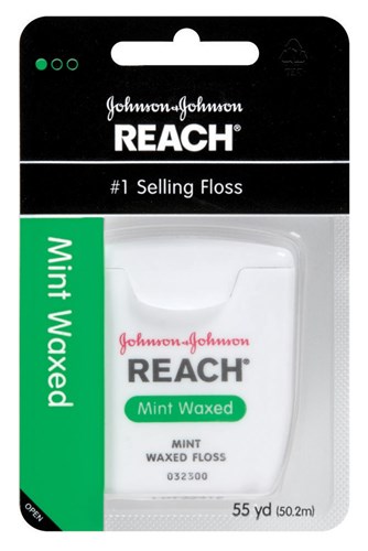 Reach Waxed Floss 55Yd Mint (6 Pieces) (15230)<br><br><br>Case Pack Info: 6 Units
