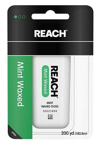 Reach Waxed Floss 200Yd Mint (3 Pieces) (15281)<br><br><br>Case Pack Info: 8 Units