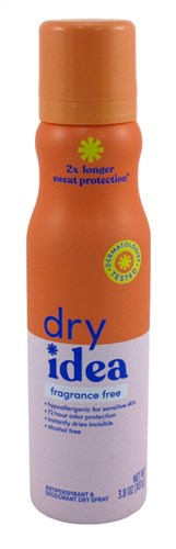 Dry Idea Deodorant 3.8oz Dry Spray Frag-Free Antipersprant (15518)<br><br><br>Case Pack Info: 12 Units
