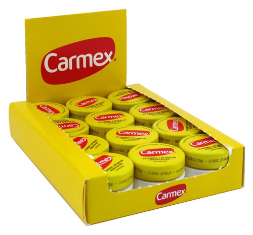 Carmex Lip Balm Jar Small (12 Pieces) 0.25oz (15675)<br><br><br>Case Pack Info: 30 Units