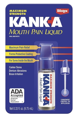 Kank-A Mouth Pain Liquid 0.33oz Maximum Strength (15686)<br><br><br>Case Pack Info: 72 Units