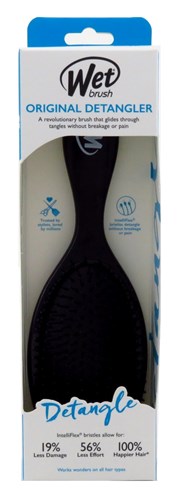 Wet Brush Detangler Black Intelliflex Bristles (15941)<br><br><span style="color:#FF0101"><b>12 or More=Unit Price $5.06</b></span style><br>Case Pack Info: 24 Units