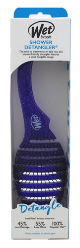 Wet Brush Detangler Purple Shower Intelliflex Bristles (15942)<br><br><span style="color:#FF0101"><b>12 or More=Unit Price $5.03</b></span style><br>Case Pack Info: 24 Units