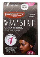 Kiss Red Wrap Strip Ult-Strong Black 44 Strips 2.5Inch (9 Pieces) (16008)<br><br><br>Case Pack Info: 4 Units