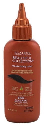 Clairol Beautiful Coll. #B18D Darkest Brown 3oz (16320)<br> <span style="color:#FF0101">(ON SPECIAL 14% OFF)</span style><br><span style="color:#FF0101"><b>12 or More=Special Unit Price $3.17</b></span style><br>Case Pack Info: 48 Units