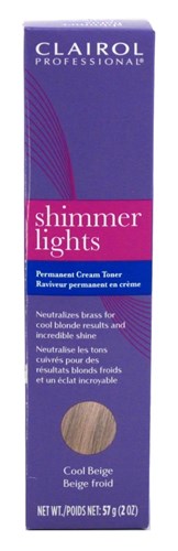 Clairol Shimmer Lights Perm Cream Toner Cool Beige 2oz (16369)<br><span style="color:#FF0101">(ON SPECIAL 20% OFF)</span style><br><span style="color:#FF0101"><b>3 or More=Special Unit Price $2.82</b></span style><br>Case Pack Info: 36 Units