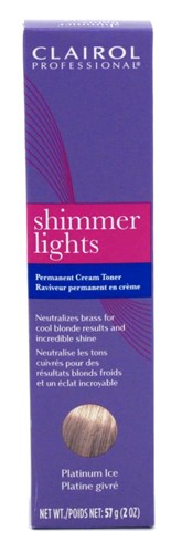 Clairol Shimmer Lights Perm Cream Toner Platinum Ice 2oz (16374)<br><br><br>Case Pack Info: 36 Units