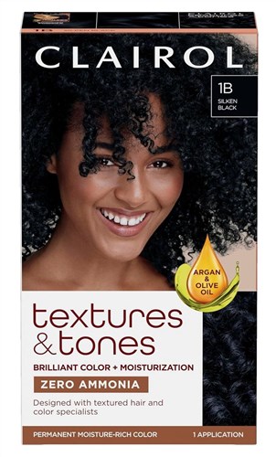 Clairol Text & Tone Kit #1B Silken Black (16432)<br><br><br>Case Pack Info: 12 Units