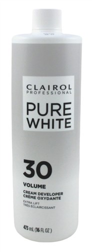 Clairol Pure White 30 Creme Developer Extra Lift 16oz (16555)<br><br><span style="color:#FF0101"><b>12 or More=Unit Price $2.18</b></span style><br>Case Pack Info: 12 Units