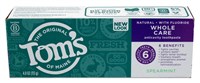 Toms Toothpaste Whole Care Spearmint 4oz (16618)<br><br><br>Case Pack Info: 24 Units