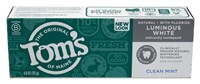 Toms Toothpaste Luminous White Clean Mint 4oz (16620)<br><br><br>Case Pack Info: 24 Units