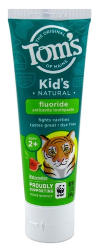 Toms Nat Toothpaste Kids 5.1oz Anti-Cavity Watermelon (16625)<br><br><br>Case Pack Info: 24 Units