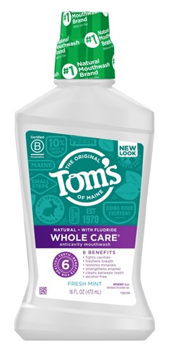 Toms Nat Mouthwash Fluoride Anti-Cavity Fresh Mint 16oz (16646)<br><br><br>Case Pack Info: 6 Units