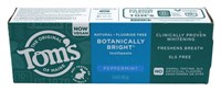 Toms Toothpaste Botanicaly Bright Peppermint 4.0oz (16649)<br><br><br>Case Pack Info: 24 Units