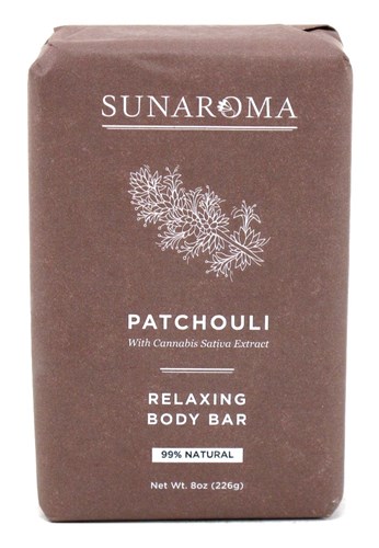 Sunaroma Soap Bar Patchouli 8oz (17032)<br><br><br>Case Pack Info: 36 Units