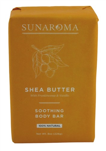 Sunaroma Soap Bar Shea Butter 8oz (17049)<br><br><br>Case Pack Info: 36 Units