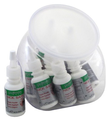 Clubman Nick Safe Styptic Powder (12 Pieces) Tub (17066)<br><br><br>Case Pack Info: 6 Units