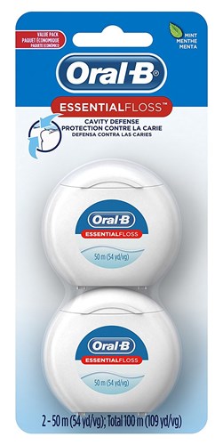 Oral-B 54 Yards Floss Mint Twin Pack (6 Pieces) (17096)<br><br><br>Case Pack Info: 4 Units