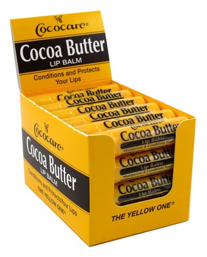 Cococare Cocoa Butter Lip Balm 0.15oz (24 Pieces) Display (17213)<br><br><br>Case Pack Info: 20 Units